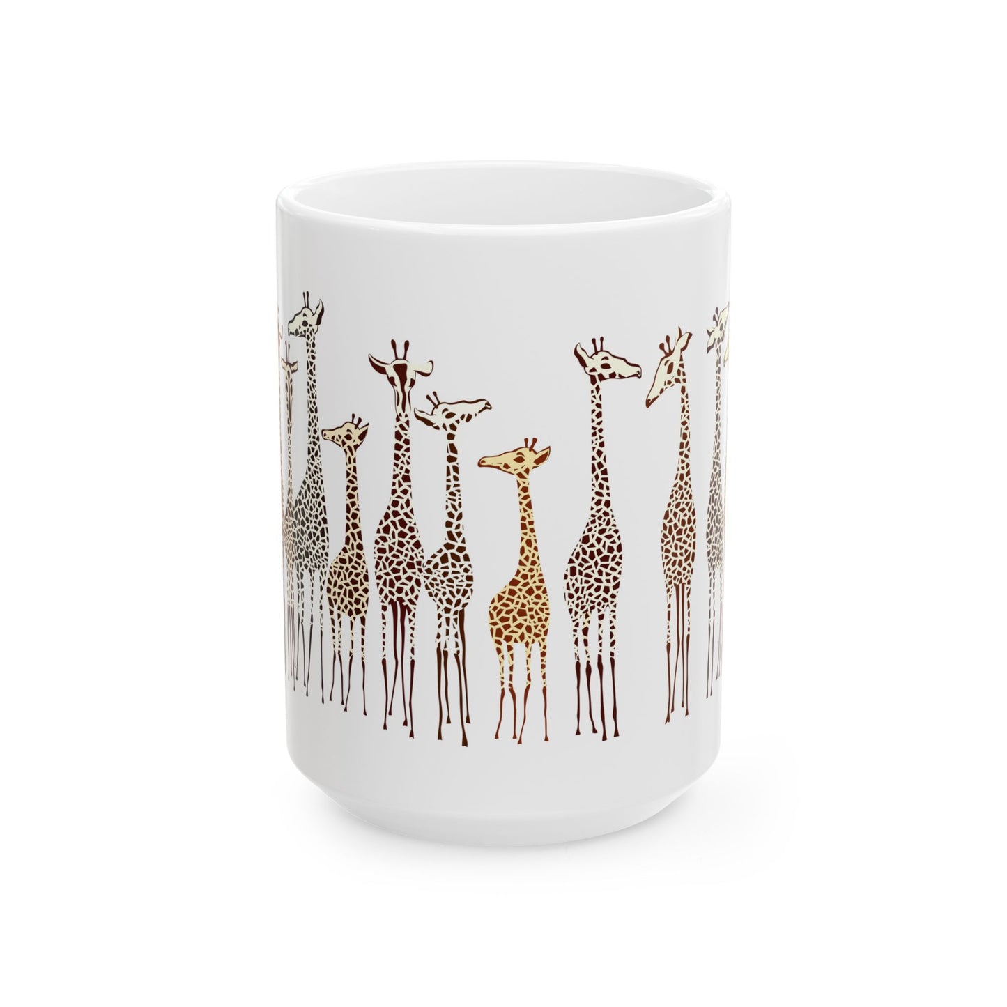 Adorable Giraffe Family Mug, Whimsical Animal Coffee Mug, Safari Wildlife Gift, Birthday Gift, 11oz and 15oz