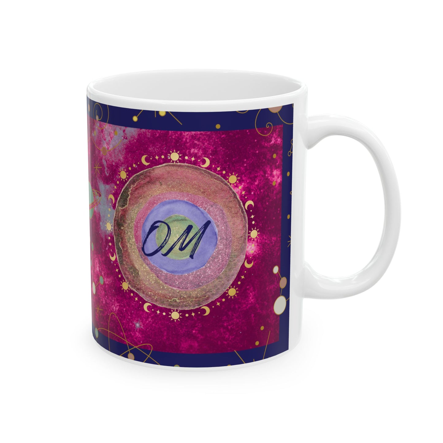 Crown Chakra Mug, Ethereal Chakra Mug Collection, 7th Chakra, Spiritual Mug, I Am Divine,  OM Mug, 11oz, 15oz Mug, Meditation Gift