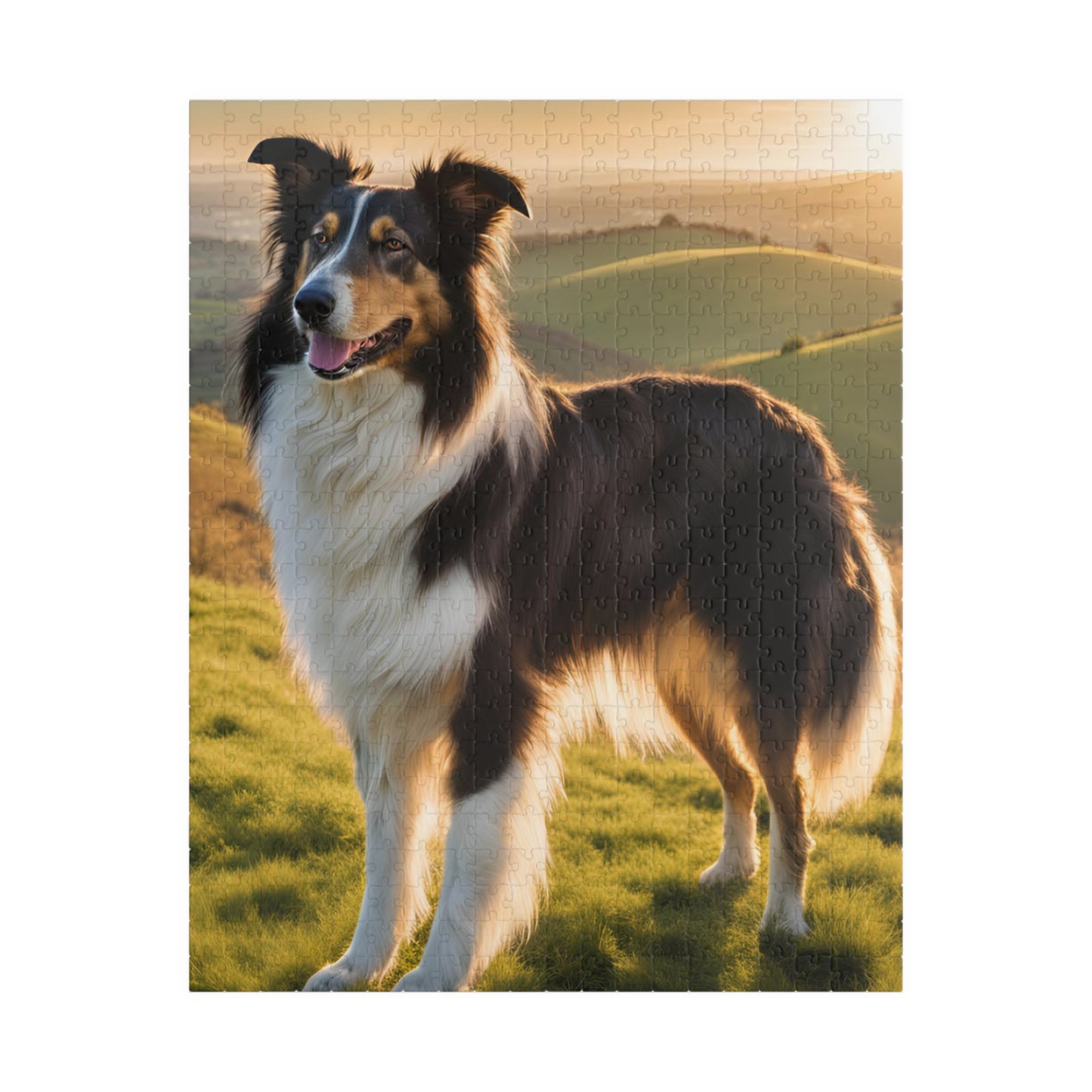 Graceful Collie Puzzle - Perfect for Pet Lovers, Gift for Dog Owners, 110-1014 Piece Fun, Family Activity, Unique Home Decor