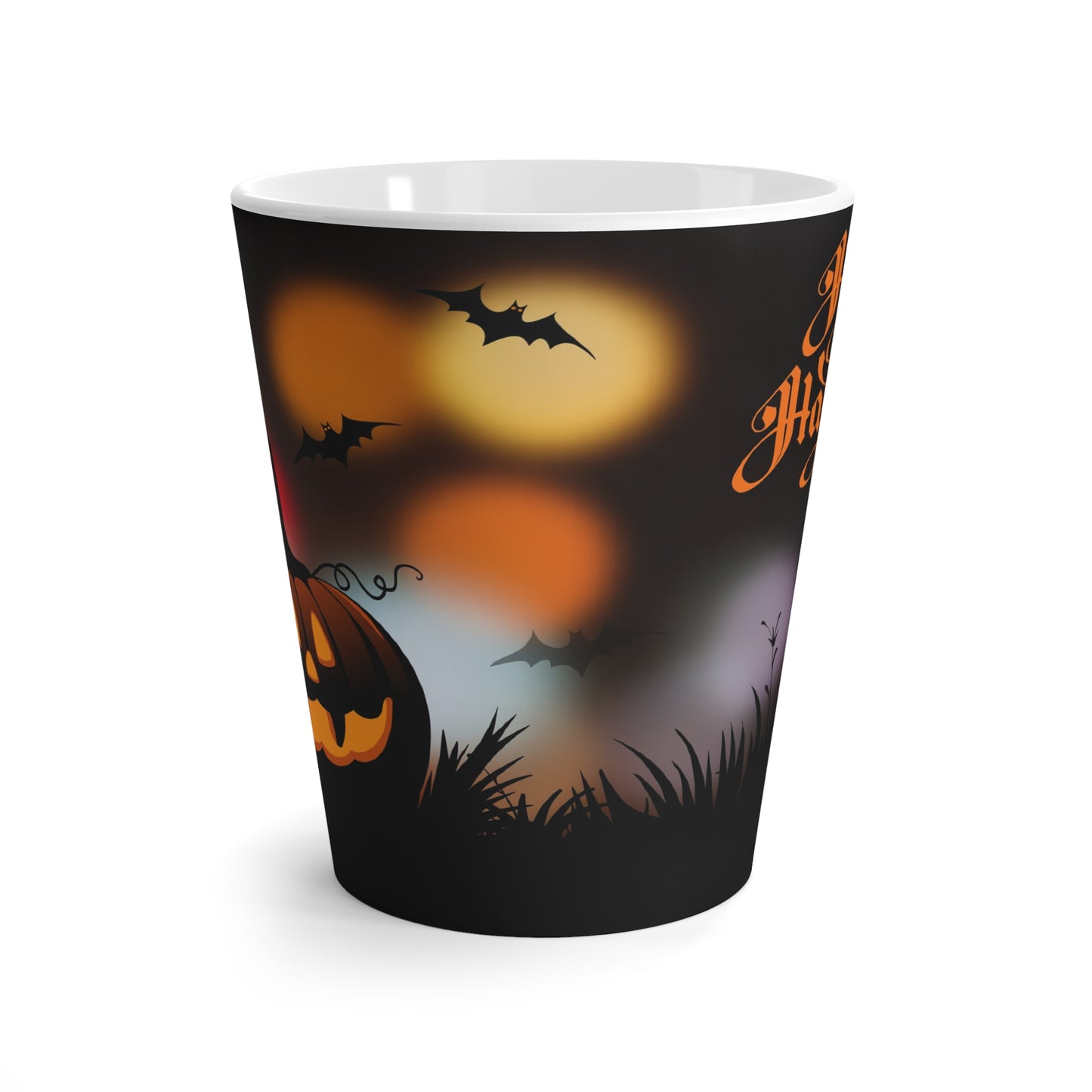Halloween Pumpkin Latte Mug – Spooky Jack-O'-Lantern Coffee Cup