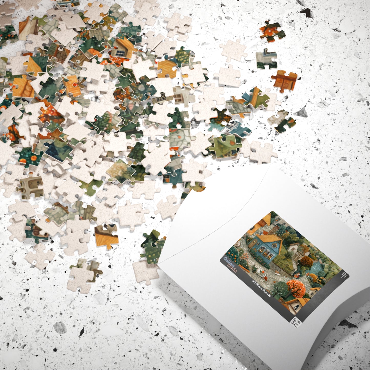 Cozy Village Countryside Jigsaw Puzzle — Autumn Scenic 110/252/520/1014 pc