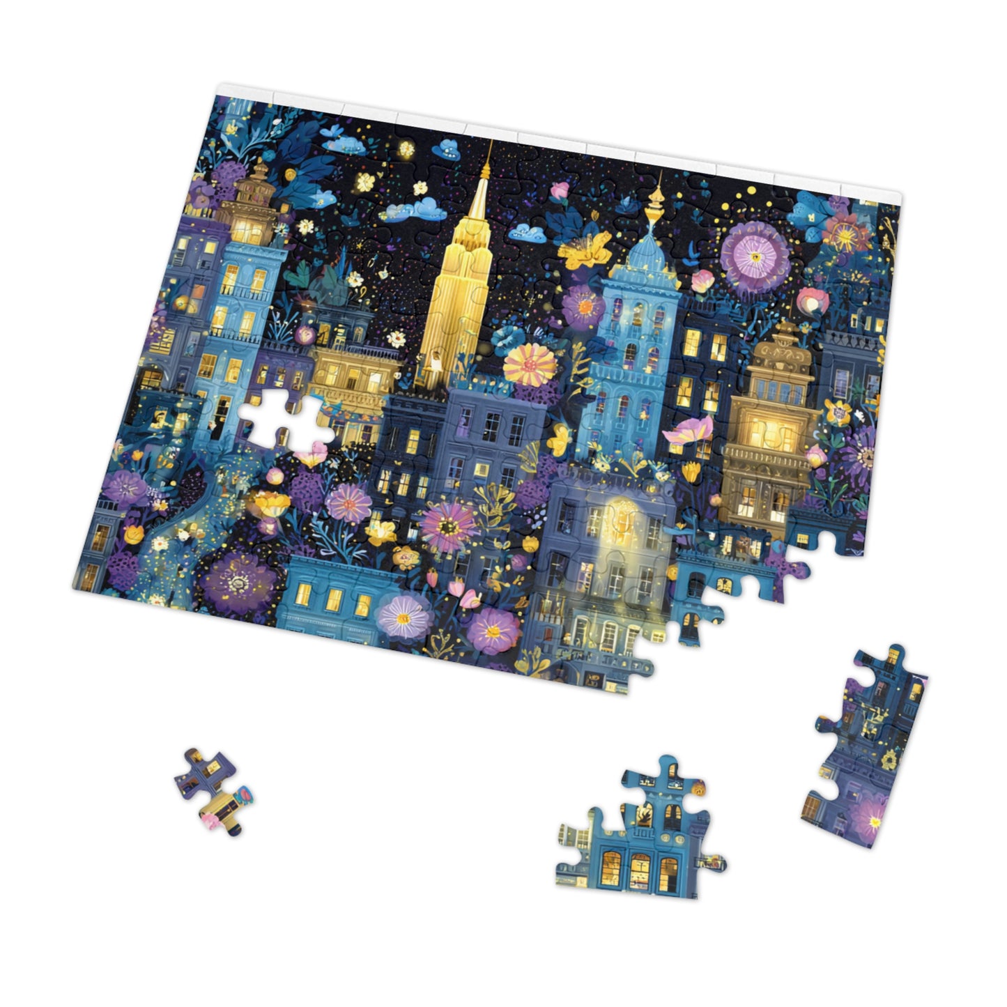 Whimsical New York City Puzzle – A Magical Adventure in the Big Apple-Puzzle with Tin