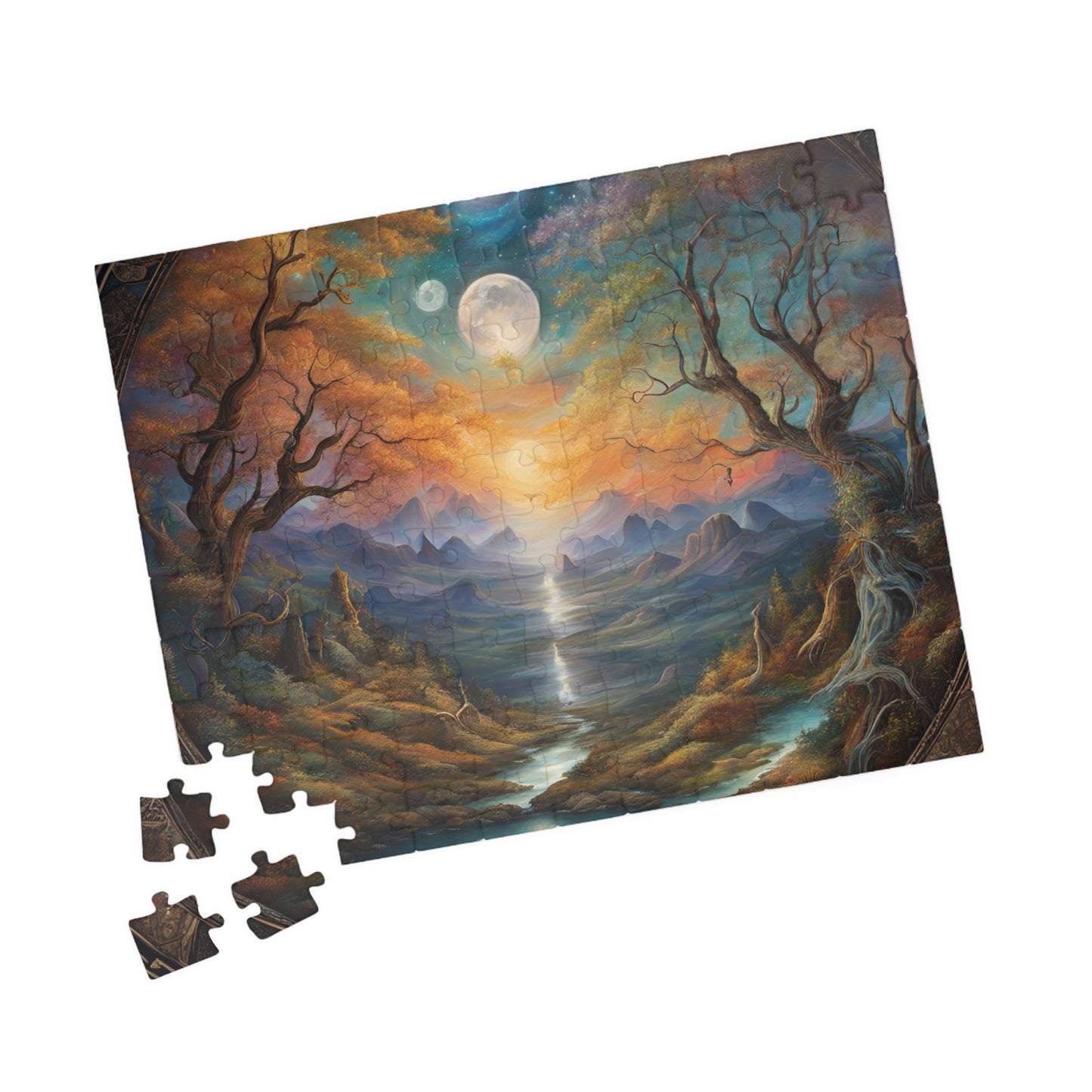 Secrets of the Hidden Realm Puzzle, 110/252/520/1014-piece Jigsaw, Enchanted mystical artwork puzzle
