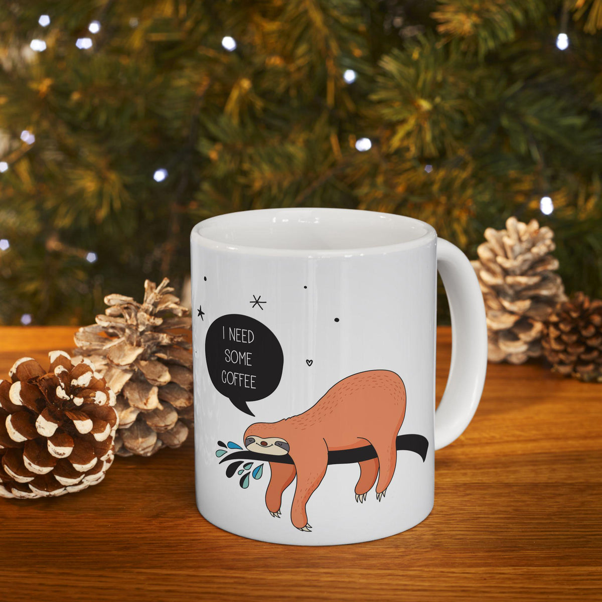 Charming Sloth Mug - Perfect Gift for Coffee Lovers, Cute Animal Gift, Unique Gift for Sloth Lovers. 11oz and 15 oz mugs