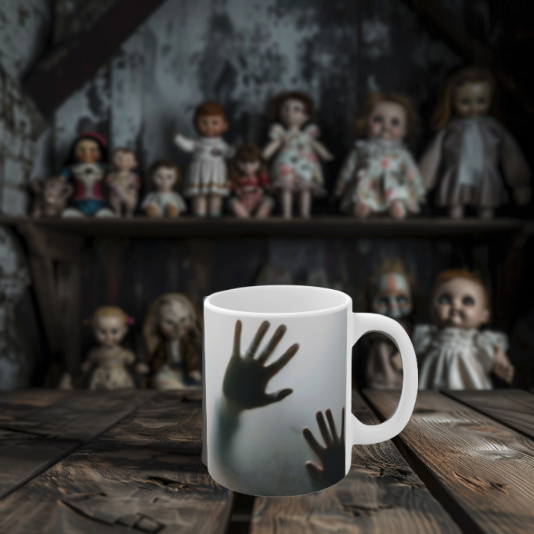Trapped Souls Mug, Mystical Hands Mug, Spooky Ceramic Coffee & Tea Mug, Gothic Halloween Gift, 11oz and 15oz mugs