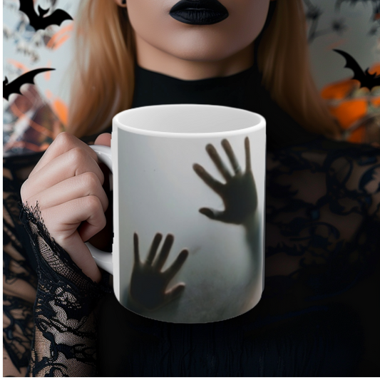 Trapped Souls Mug, Mystical Hands Mug, Spooky Ceramic Coffee & Tea Mug, Gothic Halloween Gift, 11oz and 15oz mugs