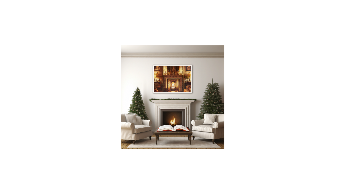 Victorian Elegance Puzzle – Cozy Victorian Living Room with Fireplace, Perfect Fall & Winter Gift