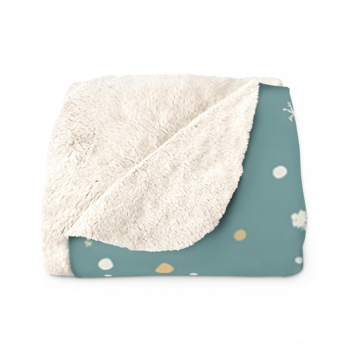 Whimsical Winter Animals Sherpa Fleece Blanket | Cozy Snowy Scene Throw | Cute Animals in Sweaters | Soft Plush Blanket Gift