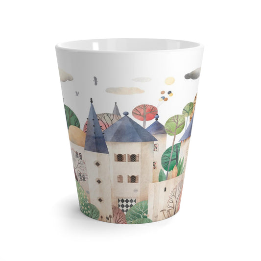 Whimsical Castle Latte Mug | Cozy Coffee Cup, Unique Gift for Tea Lovers, Home Decor, Birthday Present, Artwork Mug