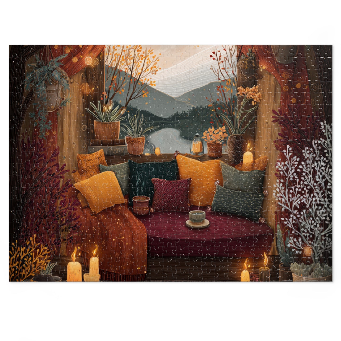 Cozy Fall Festival in the Countryside Jigsaw Puzzle – Fun Family Activity, Autumn Decor, Relaxing Indoor Game, Perfect Gift for Holidays & Birthdays