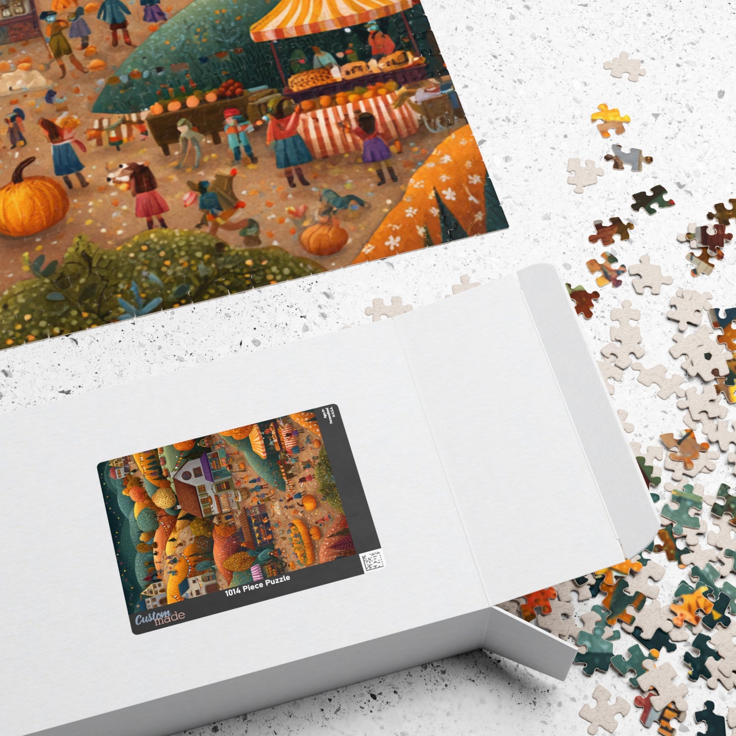 Fall Festival in the Countryside Puzzle | Charming Autumn Scene | Cozy Harvest Jigsaw | Gift for Autumn Lovers | Jazz N’ Coffee Puzzles