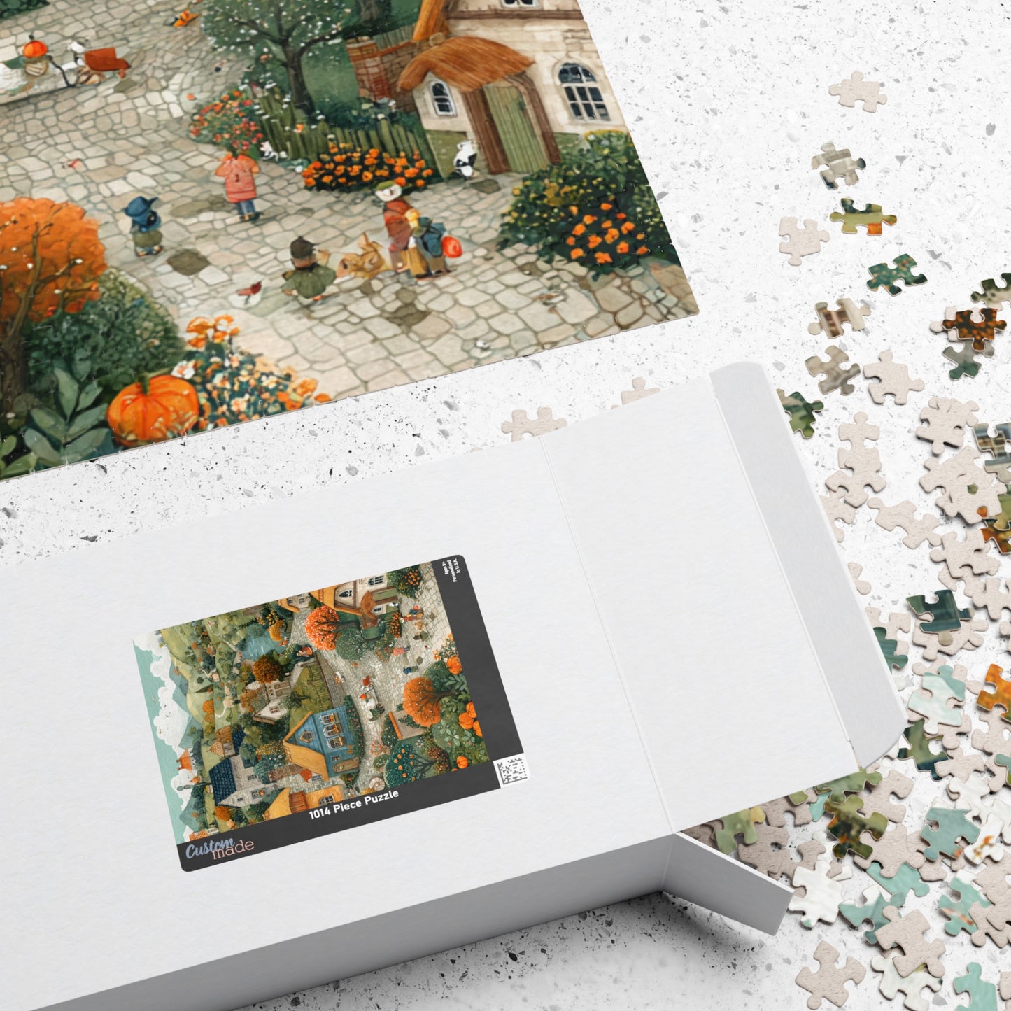 Cozy Village Countryside Jigsaw Puzzle — Autumn Scenic 110/252/520/1014 pc
