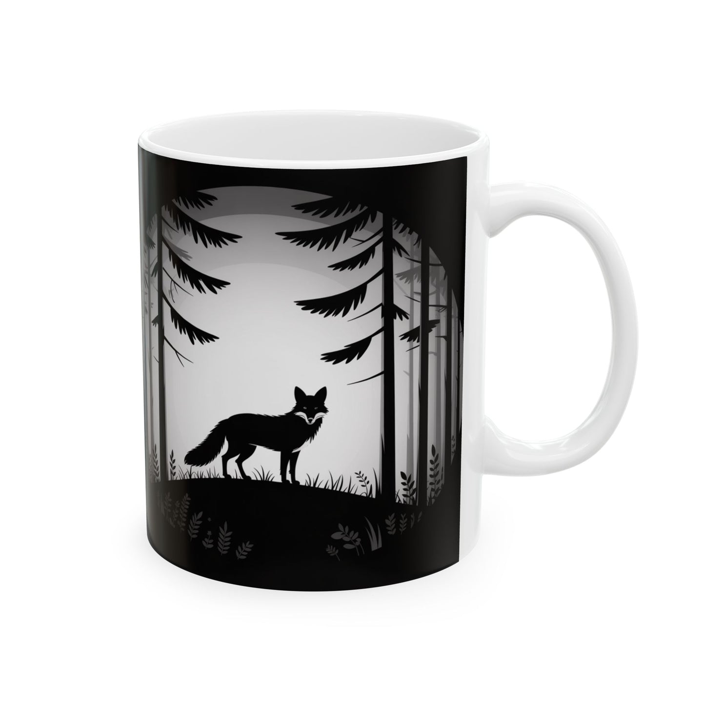 Stylish Ceramic Fox Mug for Nature Lovers | Perfect Gift for Coffee and Tea Enthusiasts, Wilderness Decor, Unique Home Accessory