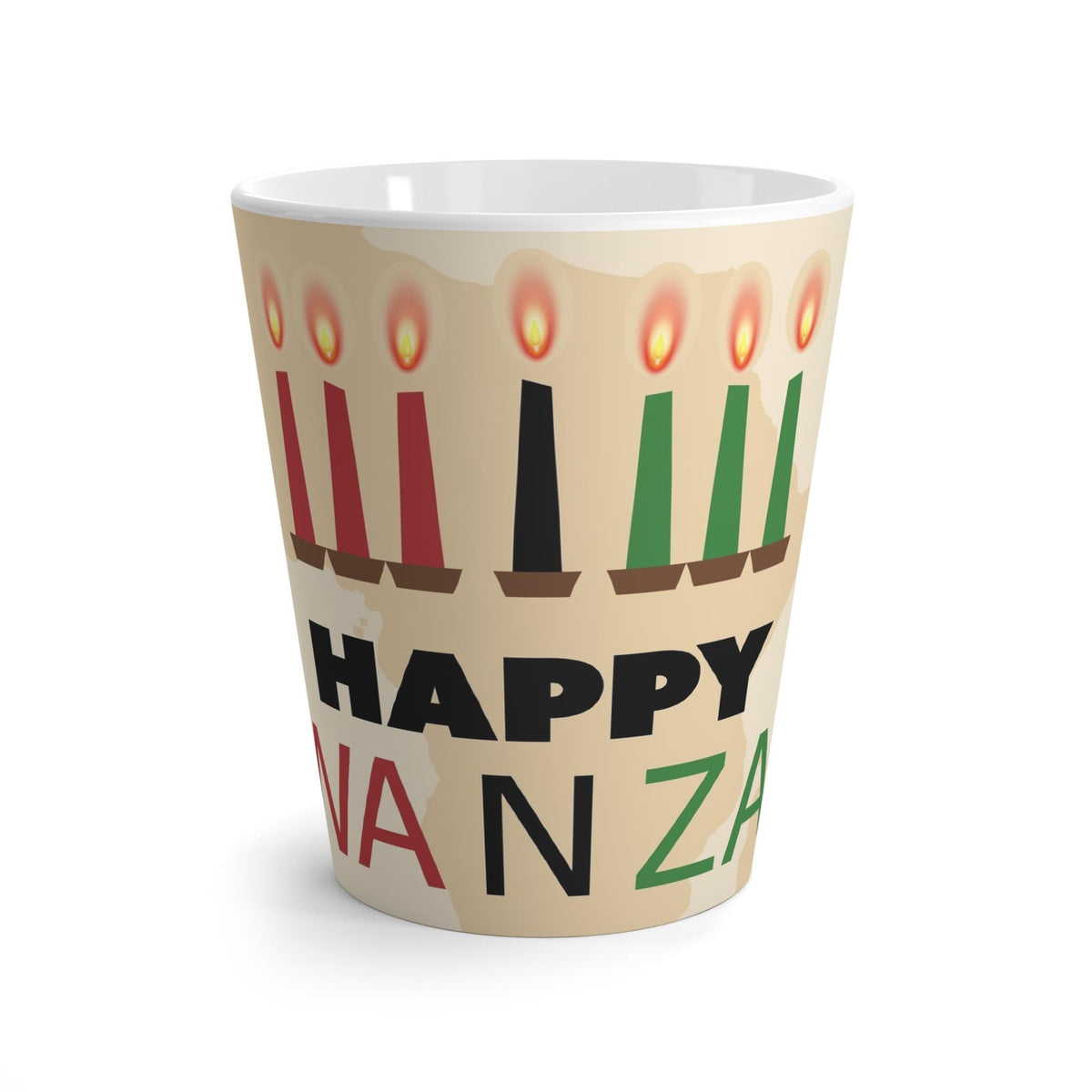 Happy Kwanzaa Ceramic Latte Mug | Festive Drinkware for Holiday Gatherings, Party Favors, Celebration Gifts, Home Decor, Cultural [...]