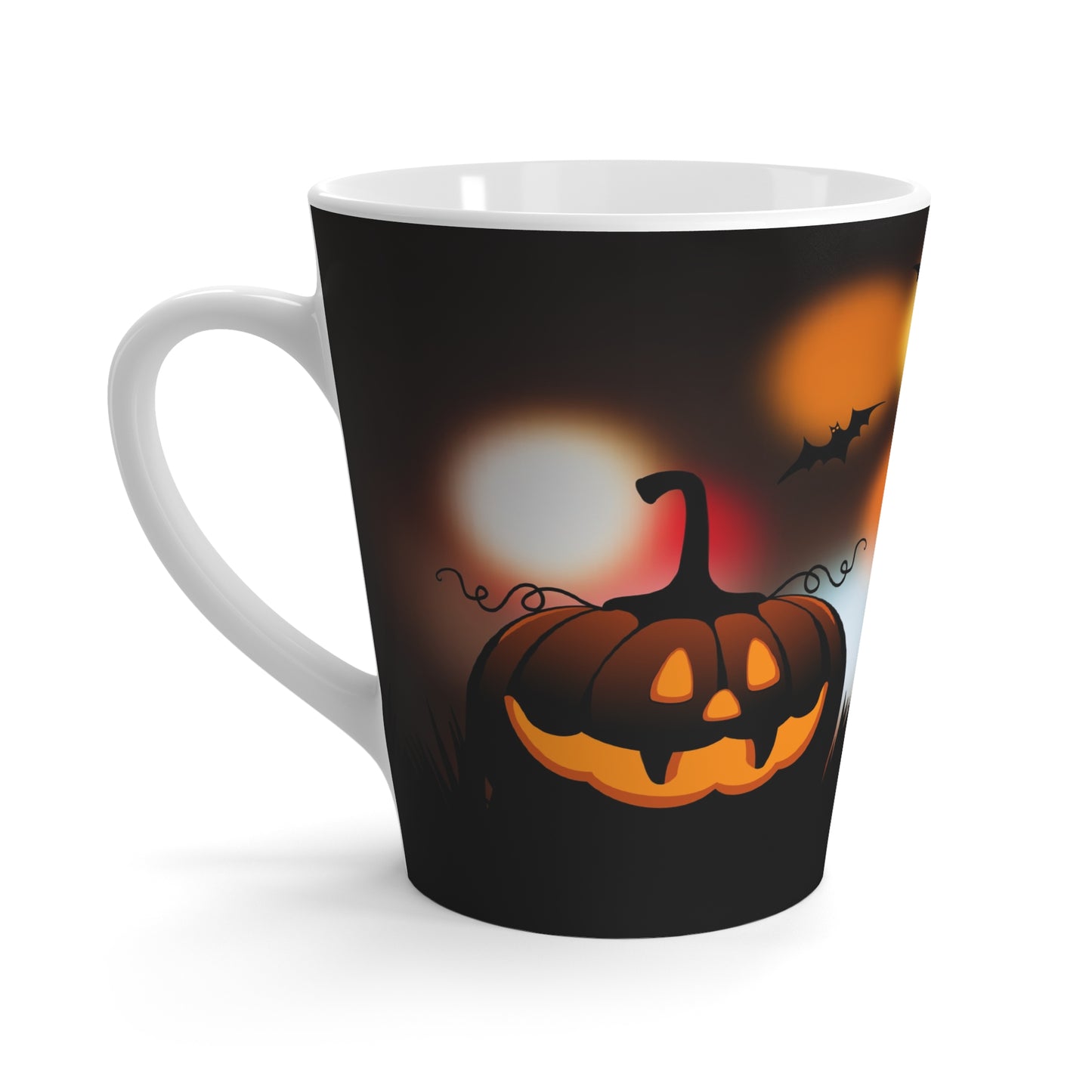 Halloween Pumpkin Latte Mug – Spooky Jack-O'-Lantern Coffee Cup