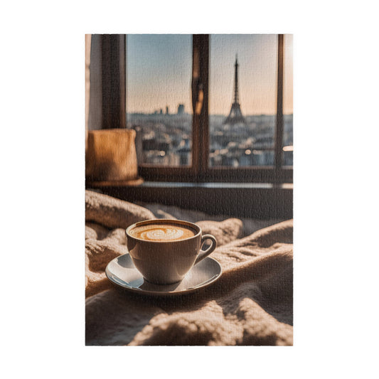 Cozy Parisian Morning Puzzle | 110 - 1014 pieces | Perfect Gift for Coffee Lovers, Travel Enthusiasts, Home Decor | Relaxing Activity