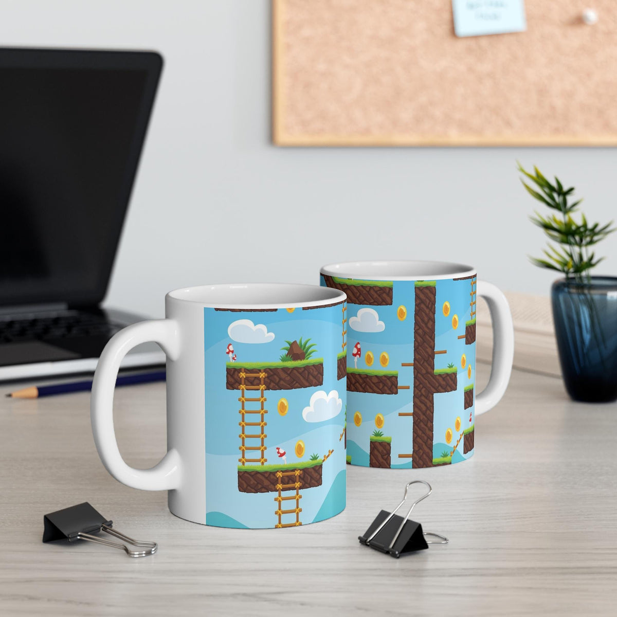 Retro Gamer 11oz White Mug - Pixel Art Coffee Cup, Video Game Lover Gift, Unique Gamer Merchandise, Nostalgic Gaming Decor, Fun [...]