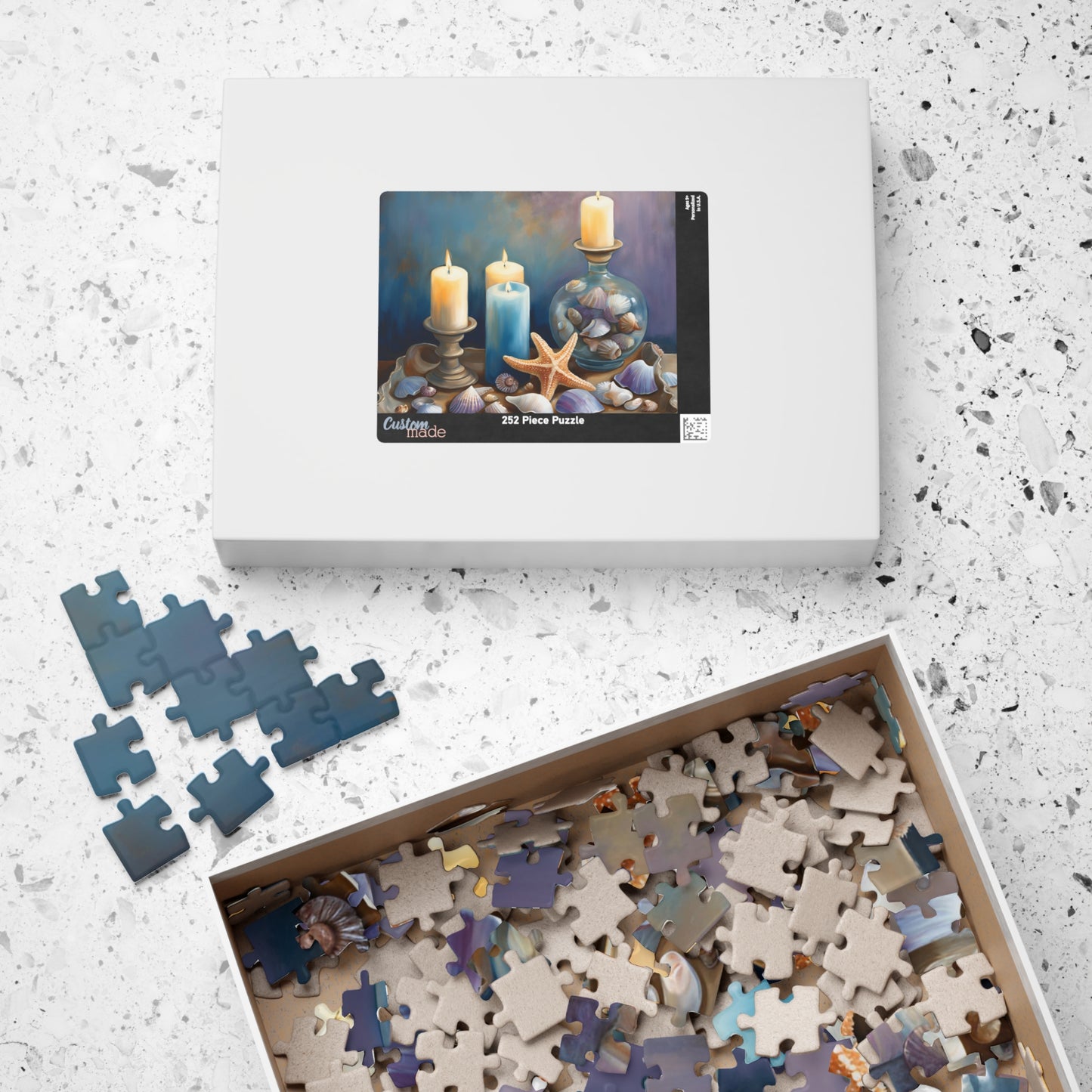 Serene Seaside Decor Puzzle | 110, 252, 520, 1014-piece | Relaxing Coastal Decor for Beach Lovers, Family Game Nights, Gifts