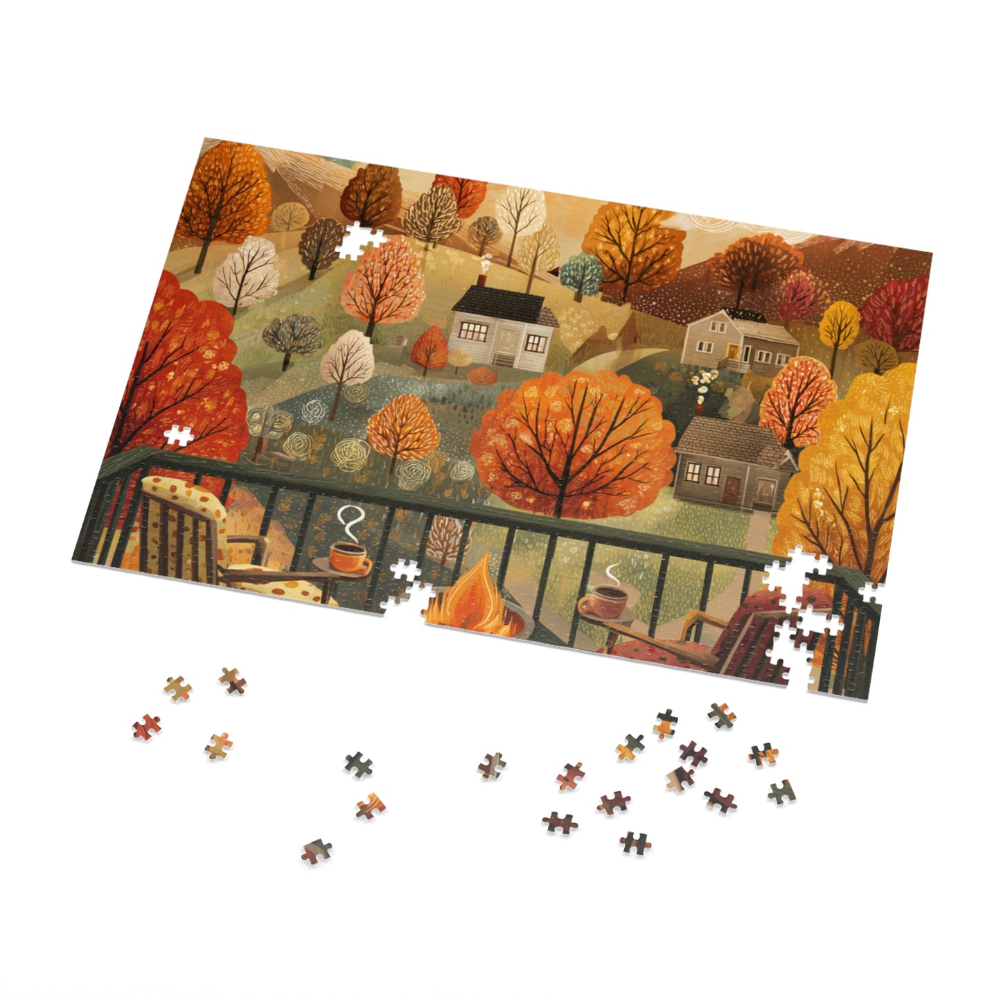 Autumn Cabin Jigsaw Puzzle