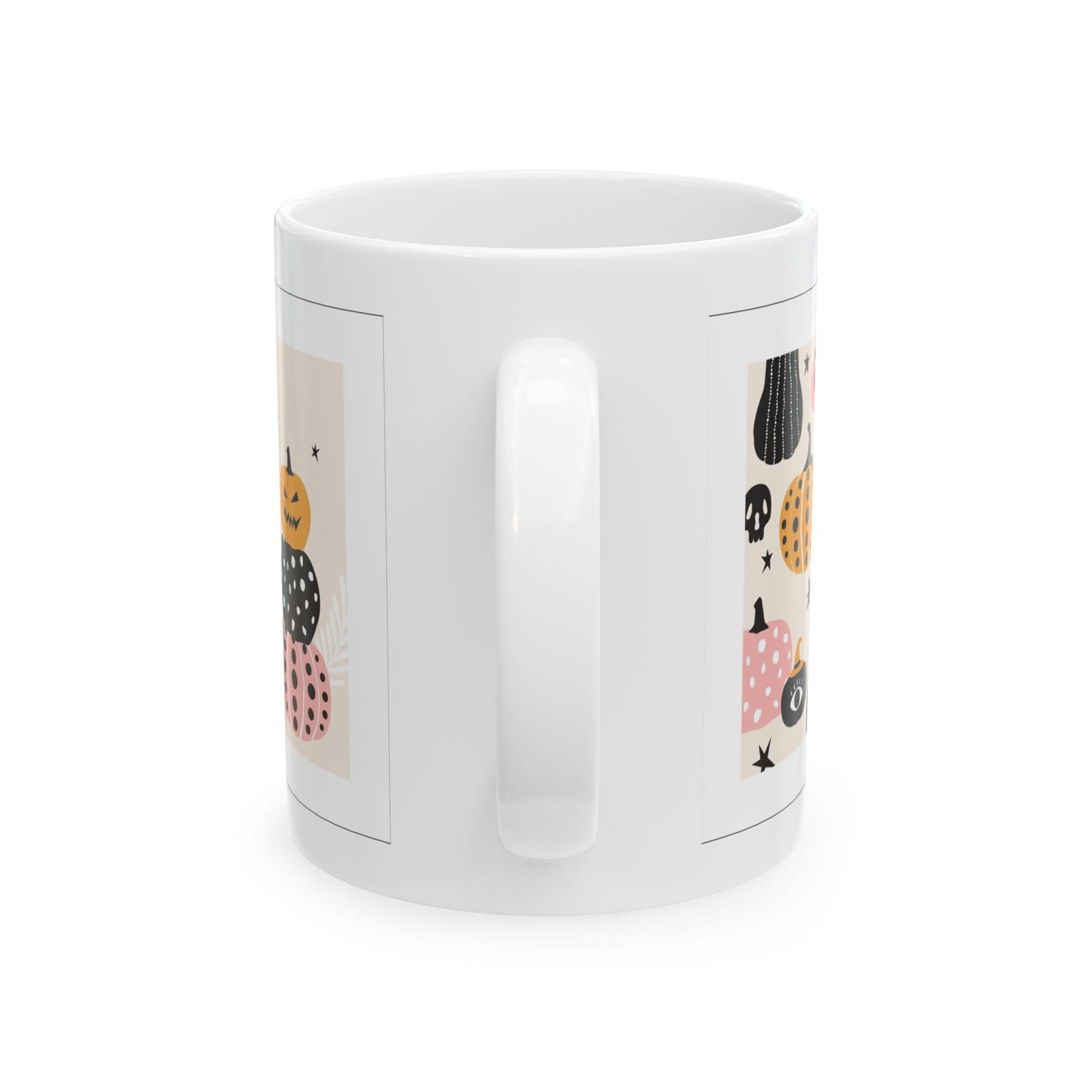 Trick or Treat Mug, Halloween Coffee & Tea Mug, Cute Pumpkin Design, 11 oz and 15 oz mugs, Perfect Halloween Gift