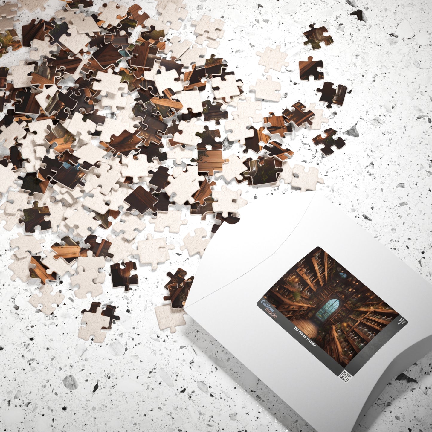 The Potion Vault Puzzle (110, 252, 520, 1014-piece), alchemy puzzle, potion puzzle, witchy puzzle, magic puzzle,