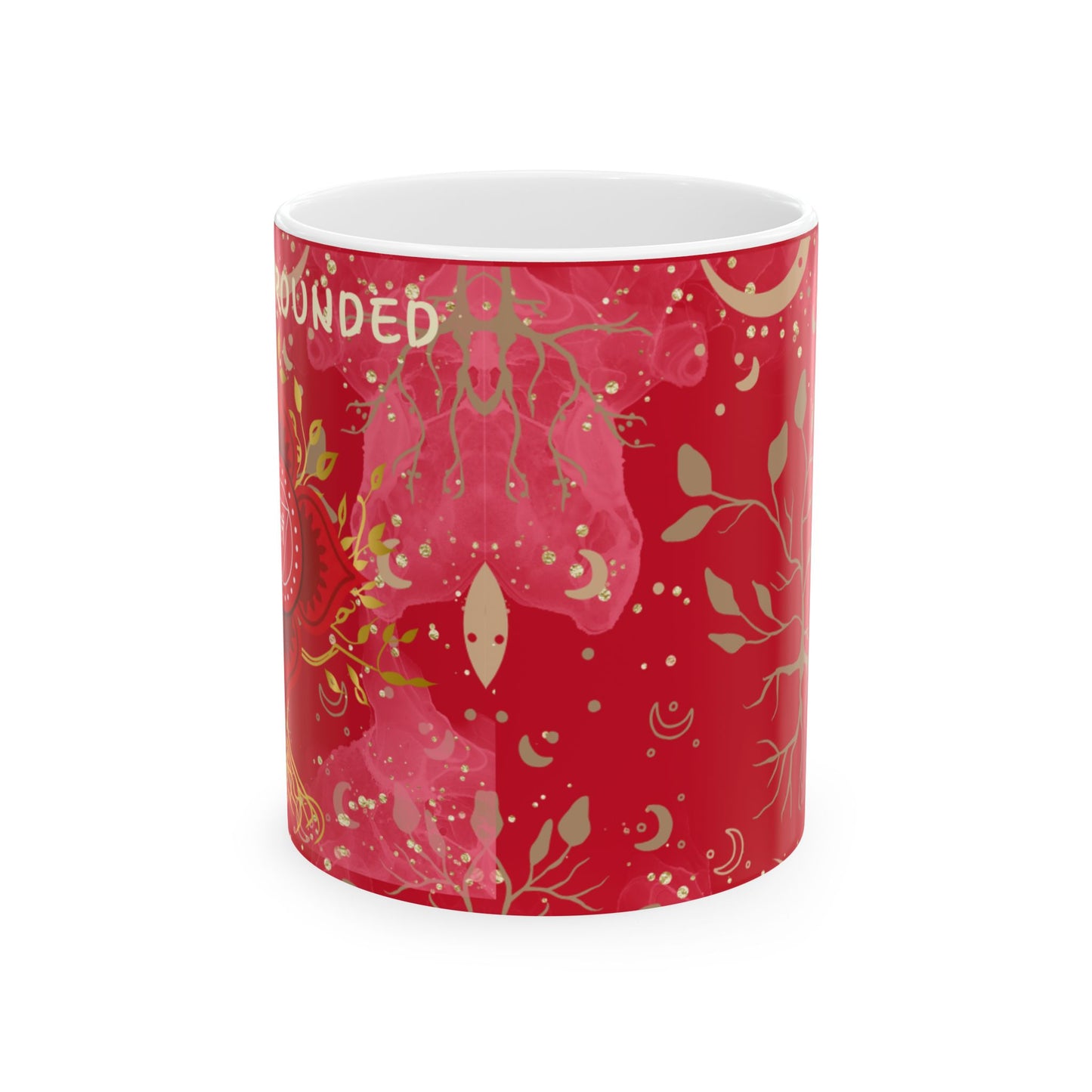 Root Chakra Mug, Ethereal Chakra Mug Collection, Grounding/ Stability Mug, 11oz, 15oz, or 20oz, Spiritual Coffee Mug, Healing Gift