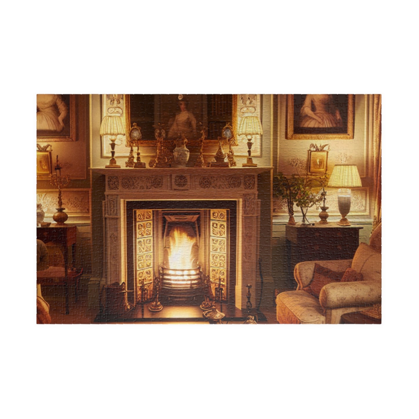 Cozy Comforts: A Living Room Retreat Puzzle (110 to 1014-Piece Options)