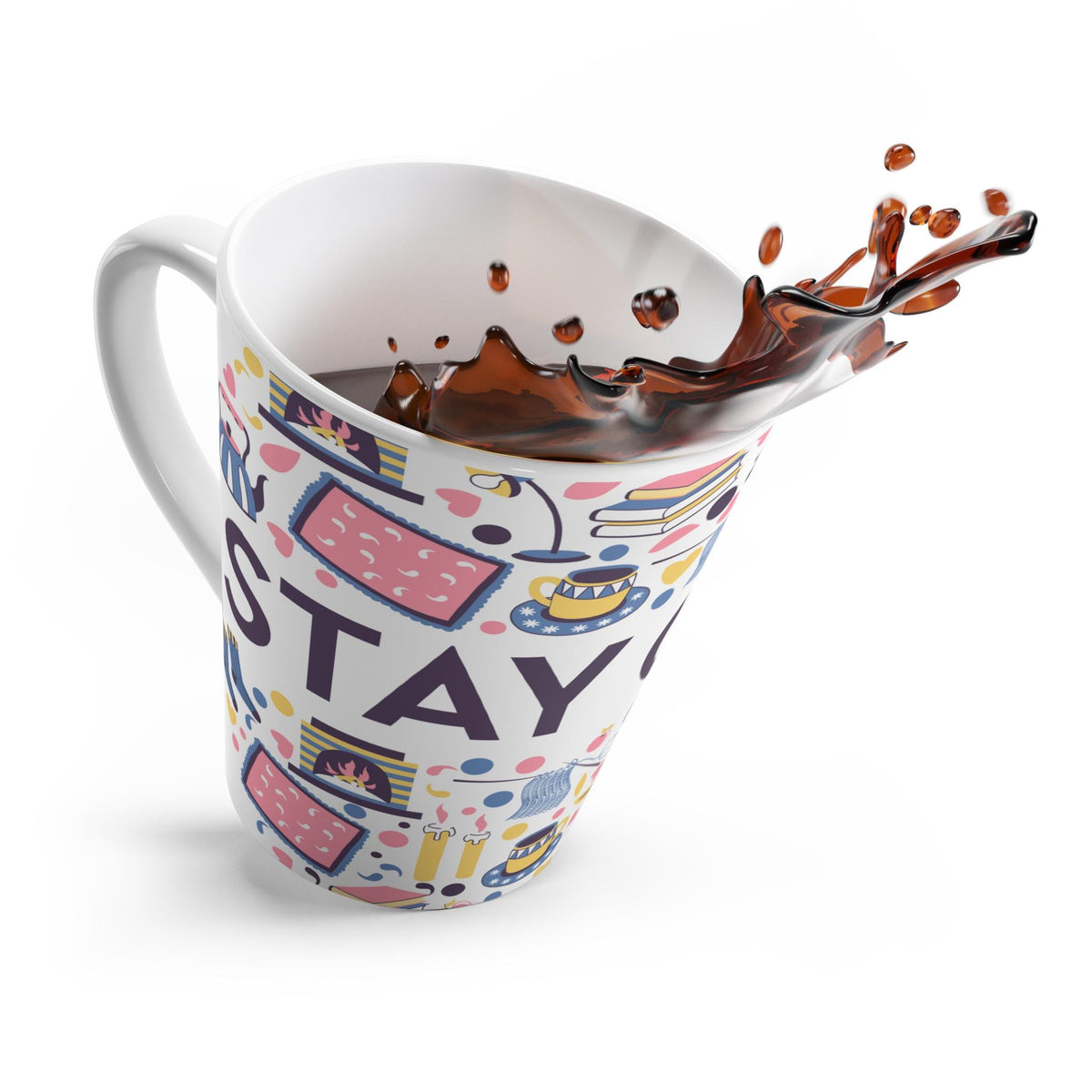 Cozy Latte Mug with Fun Designs, Perfect for Cuddly Nights, Gift for Crafters and Coffee Lovers, Stay Cozy Mug, Home Decor, Artisanal [...]