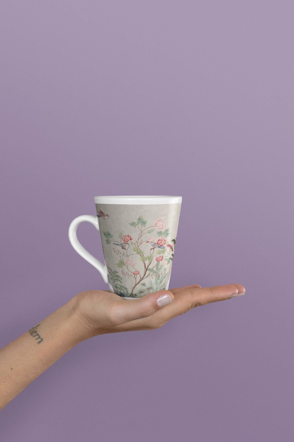 Enchanted Hummingbird Mug Latte Mug - Floral Coffee Cup, Unique Gift for Hummingbird Lovers, Spring Decor Mug, Birthday or Housewarming Gift