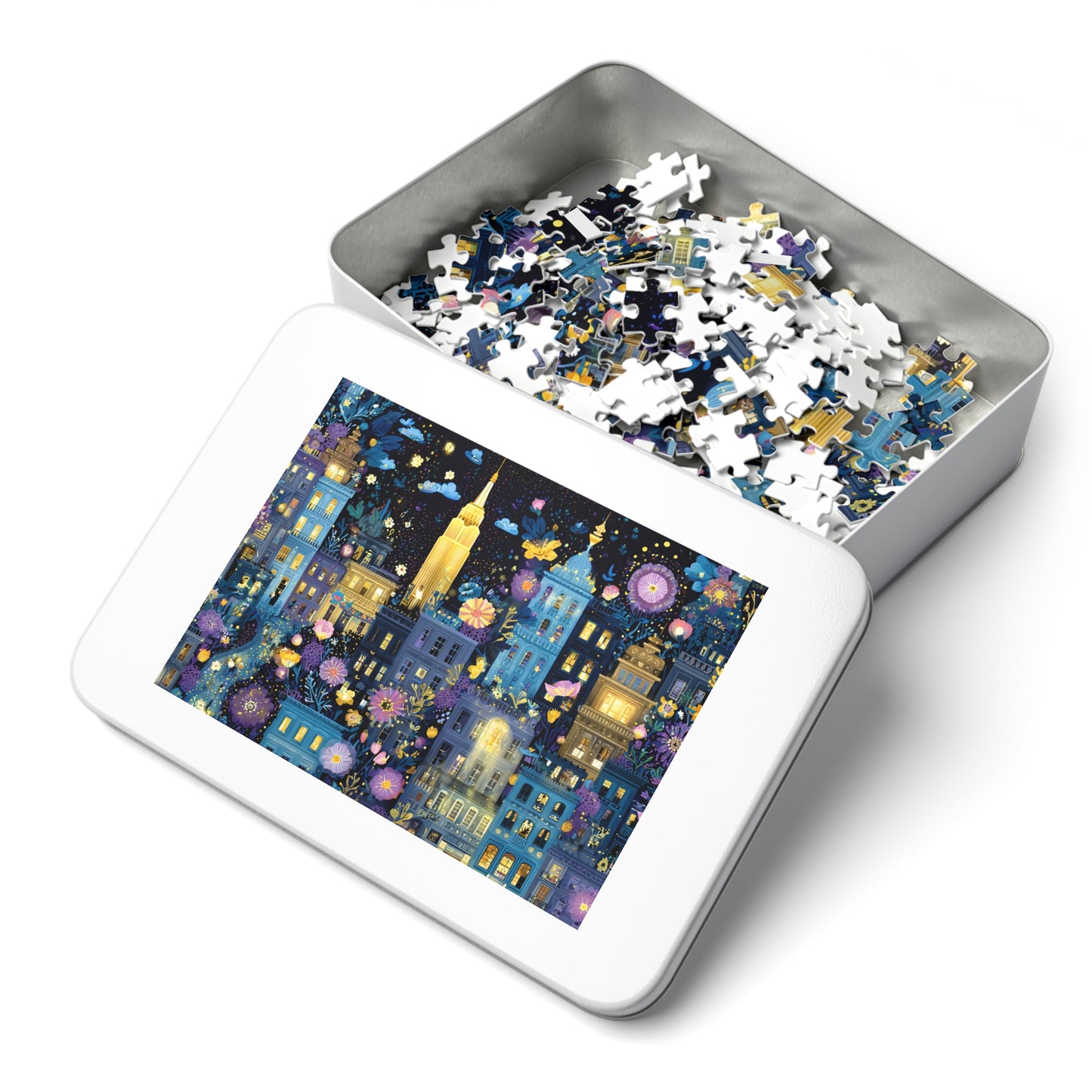 Whimsical New York City Puzzle – A Magical Adventure in the Big Apple-Puzzle with Tin