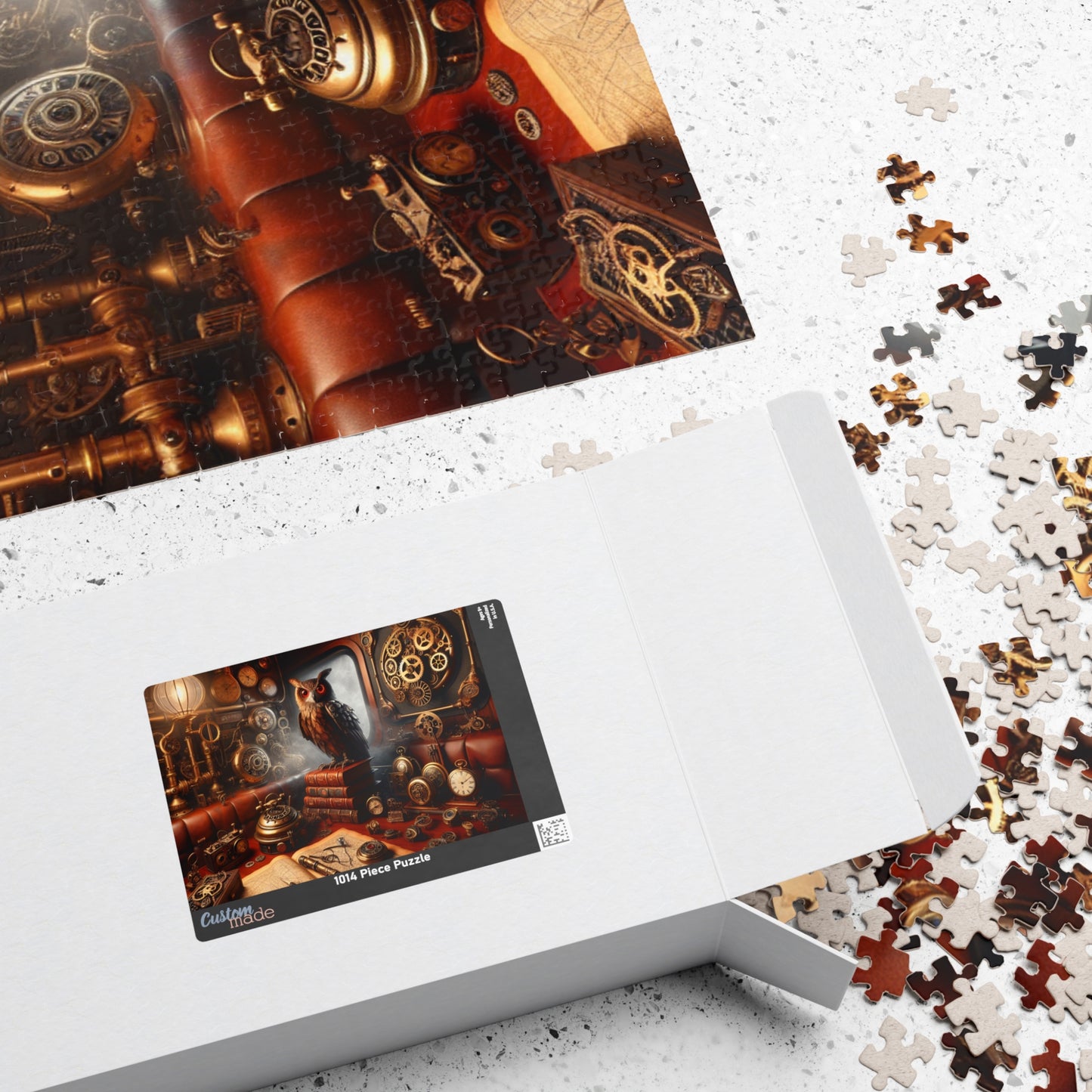 Steampunk Owl Puzzle - Unique Gift, Home Decor, Brain Teaser, Family Fun, Art Collectible