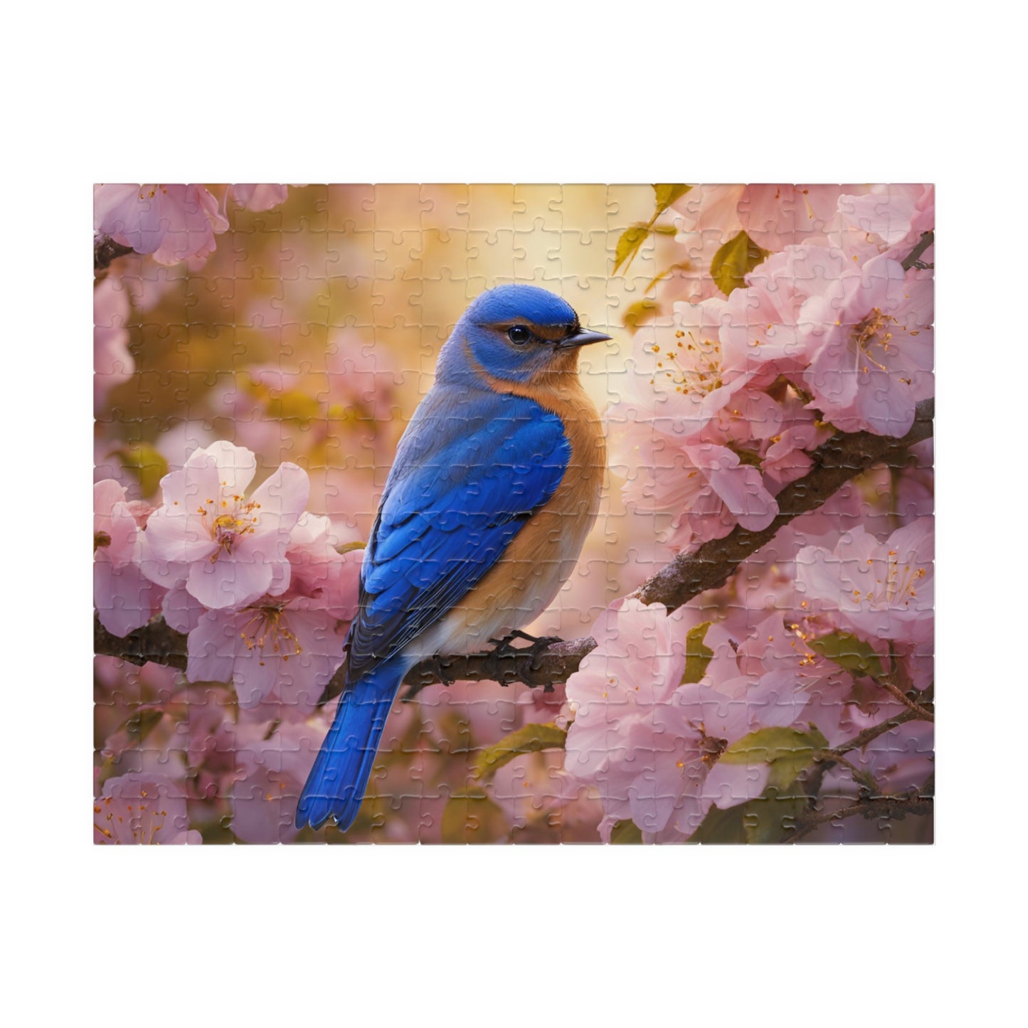 Serenity in Blue: Eastern Bluebird Puzzle  (110, 252, 520, 1014-piece)