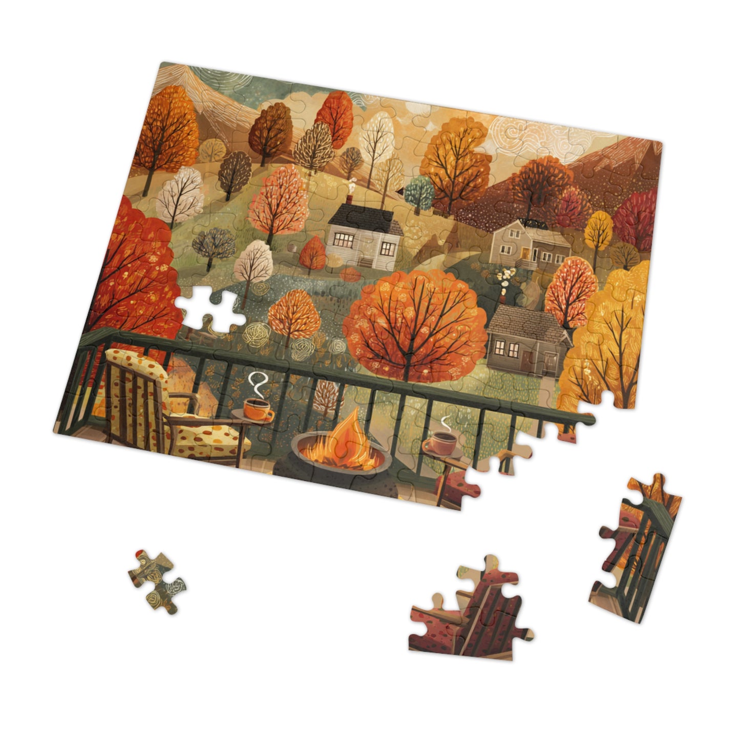 Autumn Cabin Jigsaw Puzzle