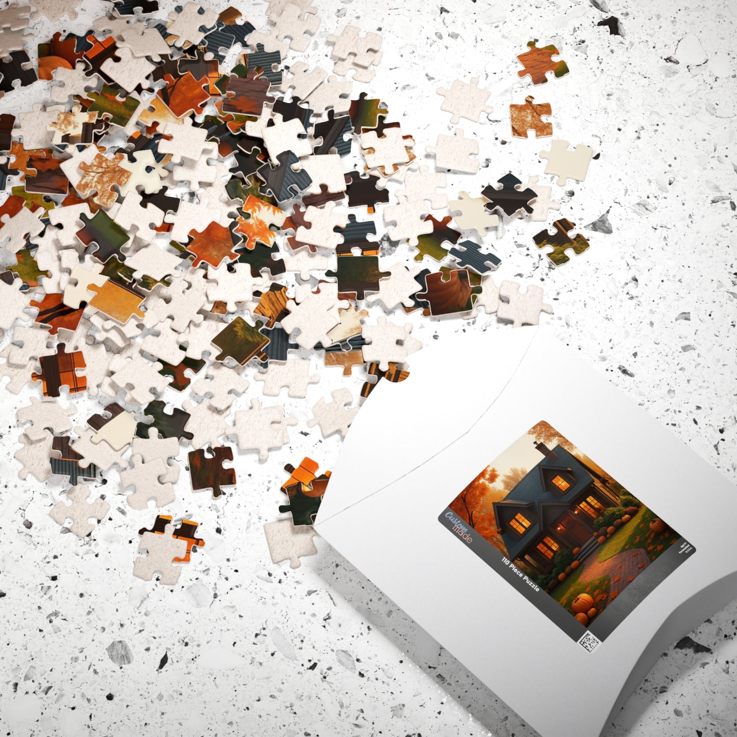 Autumn Cottage Jigsaw Puzzle – Cozy Pumpkin House 252/520/1014 pcs