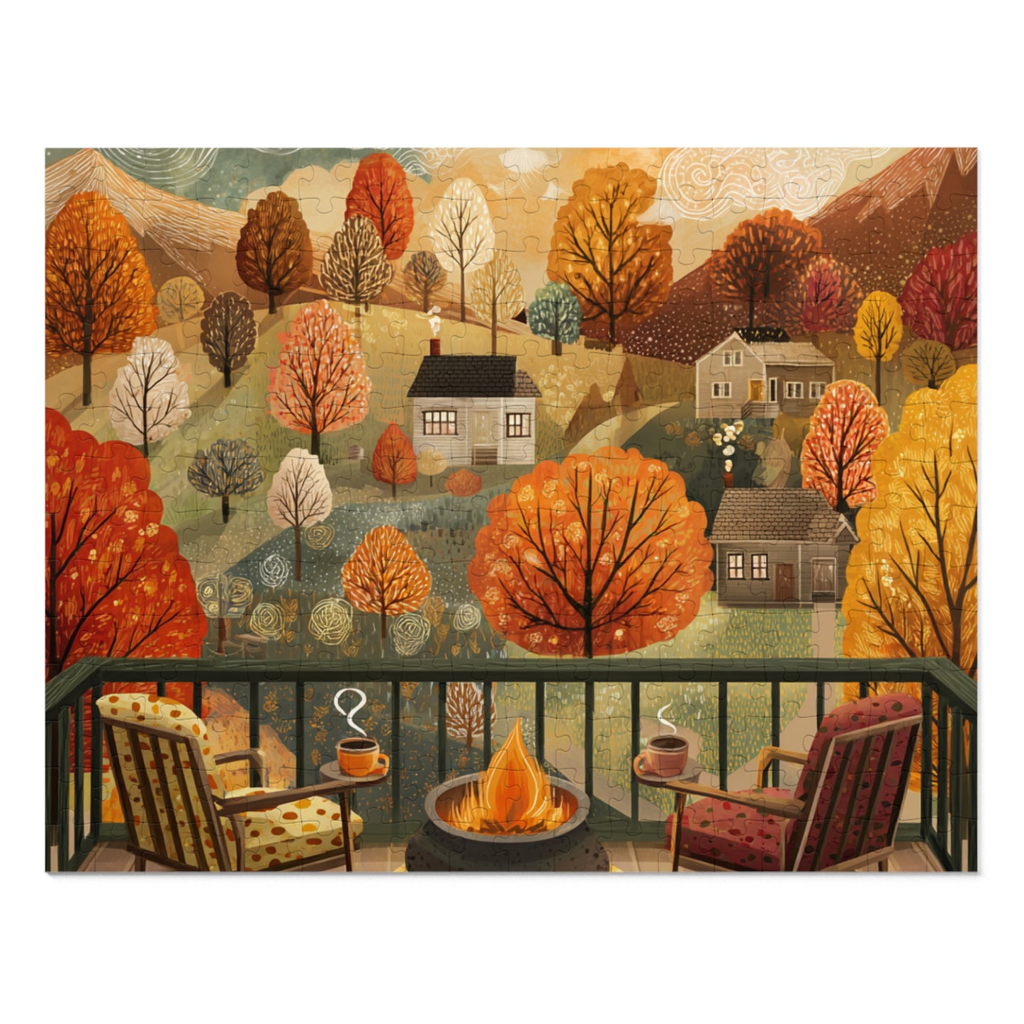 Autumn Cabin Jigsaw Puzzle