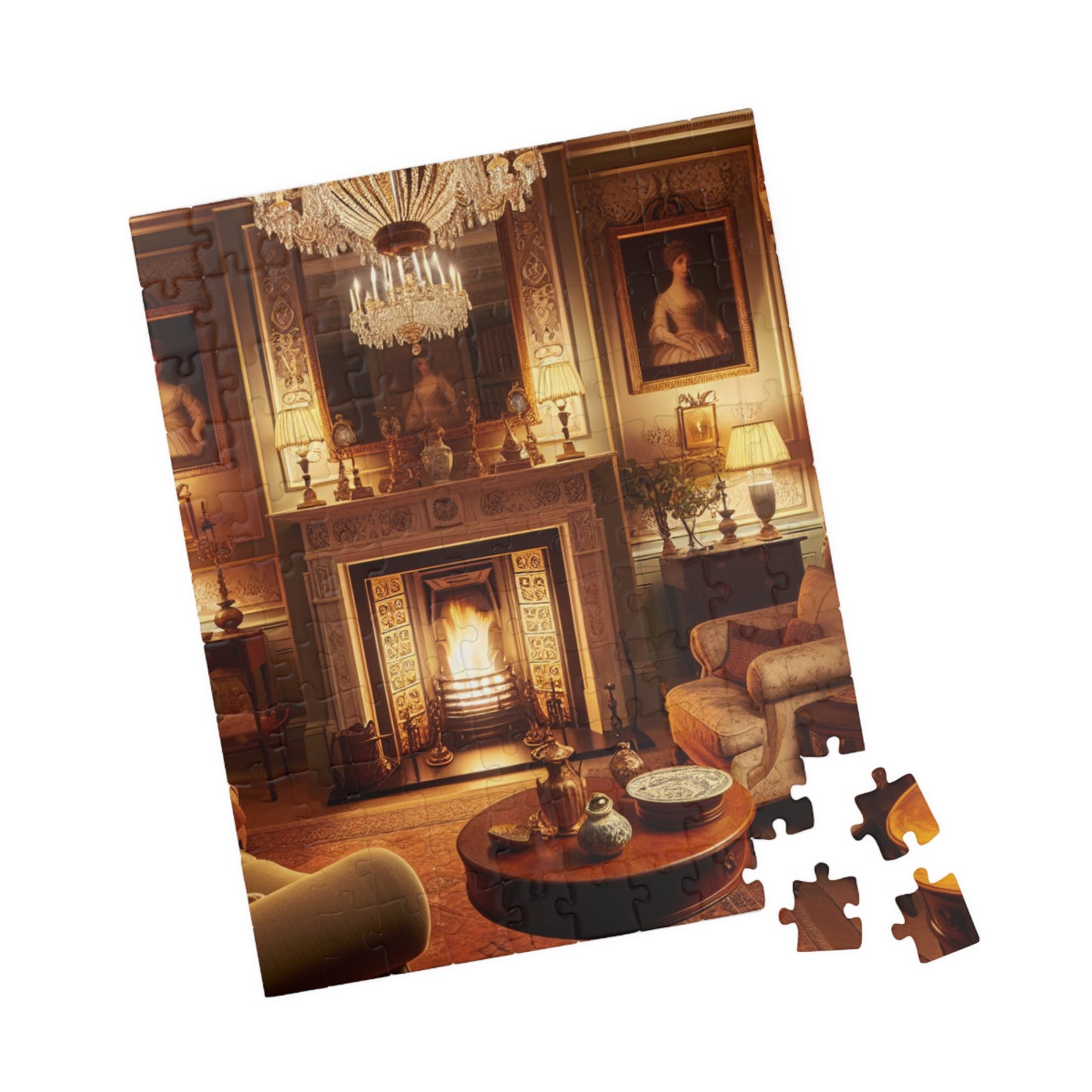 Cozy Comforts: A Living Room Retreat Puzzle (110 to 1014-Piece Options)