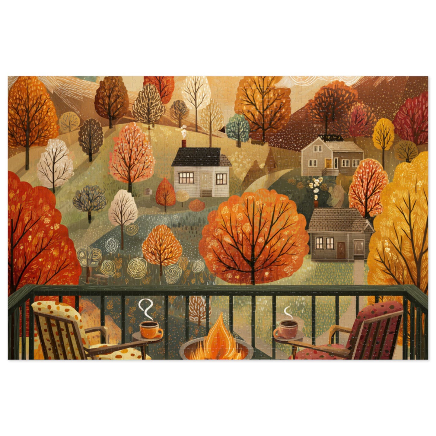 Autumn Cabin Jigsaw Puzzle