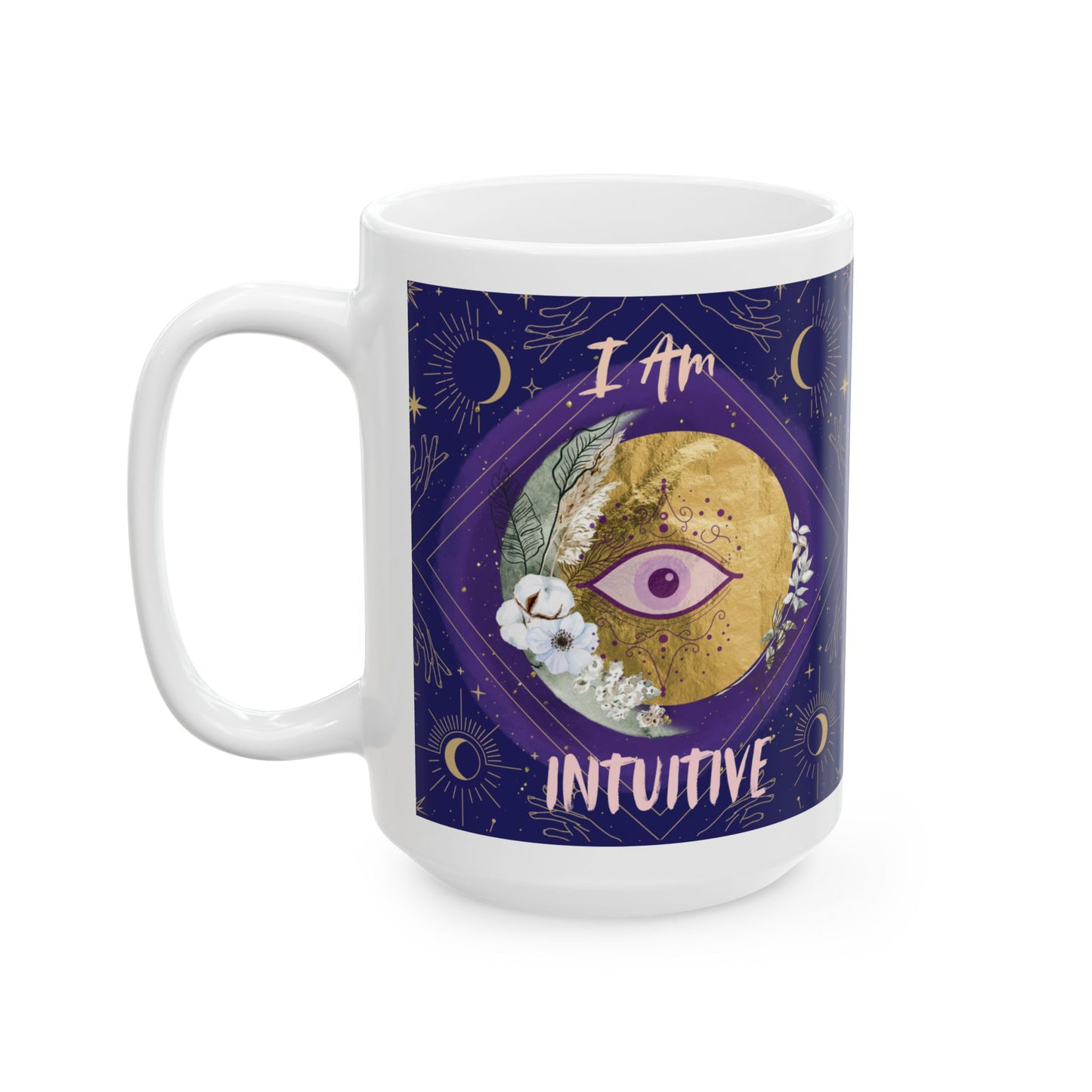Third Eye Chakra Mug, Ethereal Chakra Collection, 6th Chakra, Intuition Mug, Spiritual Gift for Yoga & Meditation, 11oz, 15oz