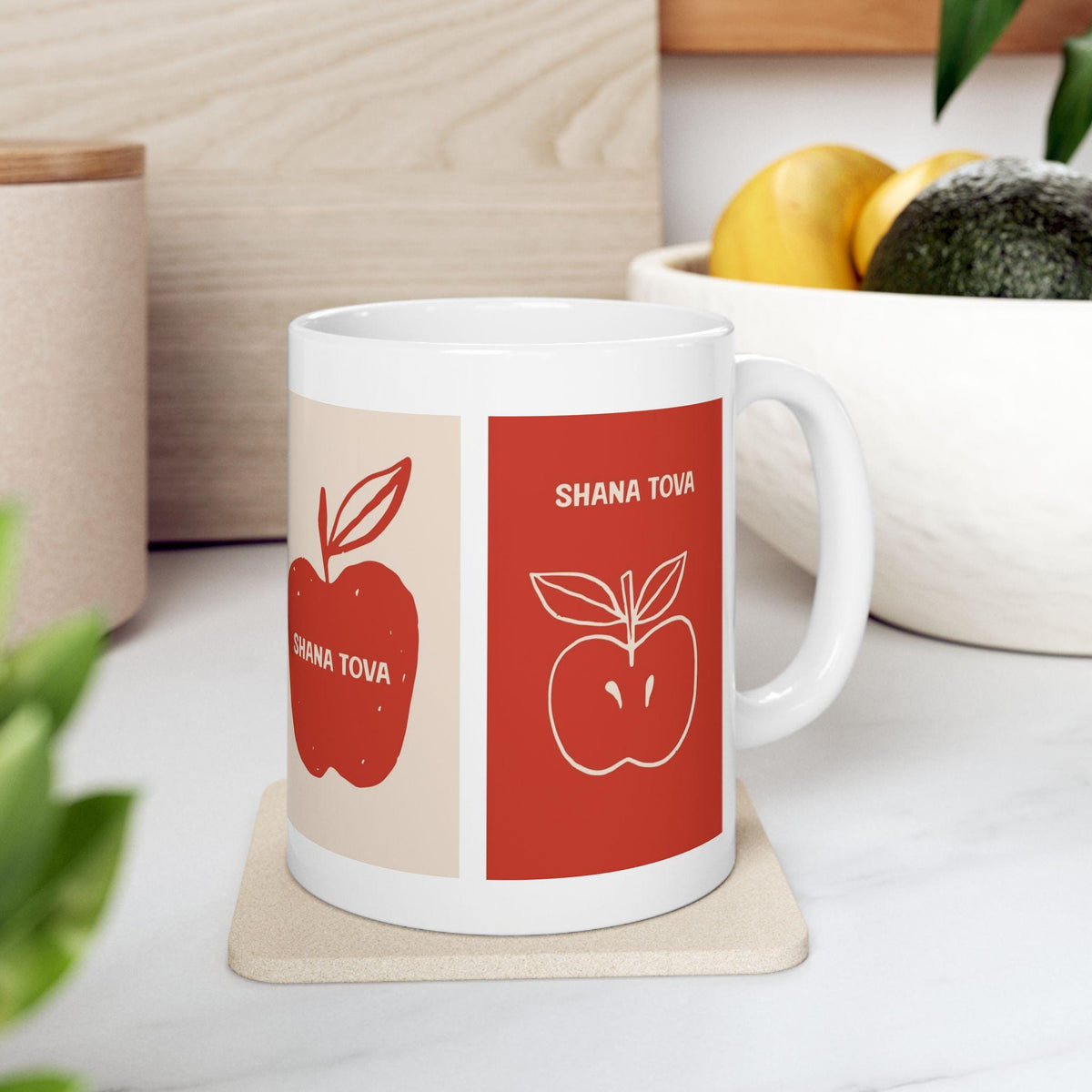 Shana Tova Mug, Rosh Hashanah Coffee Cup, Jewish Holiday Tea Mug, Sweet New Year Gift, Festive High Holidays Mug, 11 oz and 15 oz