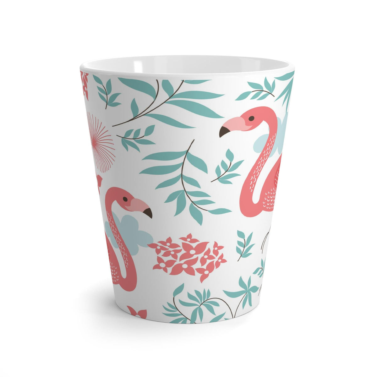 Tropical Flamingo Latte Mug - Perfect for Summer Celebrations, Gift for Coffee Lovers, Flamingo Decor, Summer Kitchenware, Beach House Gift