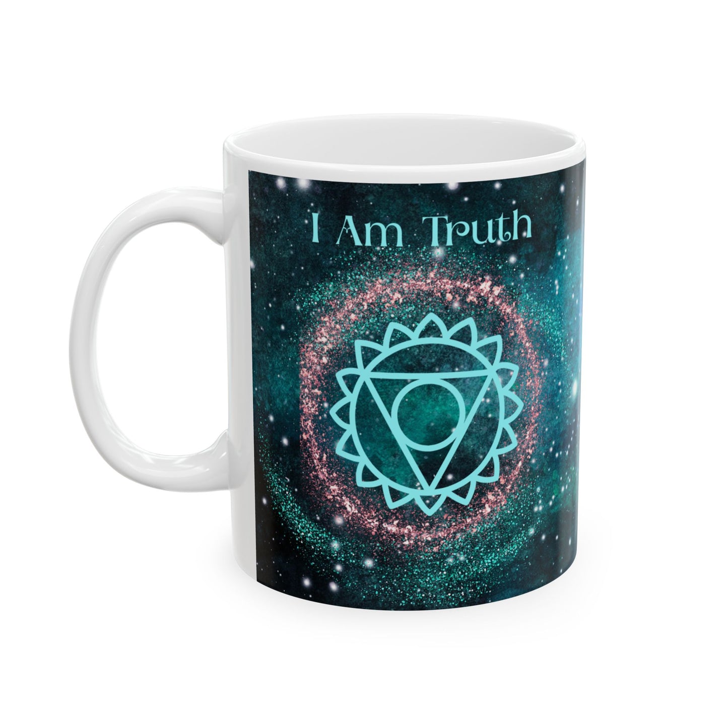 Throat Chakra Mug, Ethereal Chakra Mug Collection, 5th Chakra, Communication & Truth Mug Cup, Spiritual Gift, 11oz, 15oz Mugs