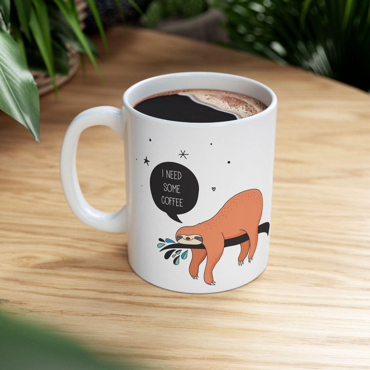 Charming Sloth Mug - Perfect Gift for Coffee Lovers, Cute Animal Gift, Unique Gift for Sloth Lovers. 11oz and 15 oz mugs
