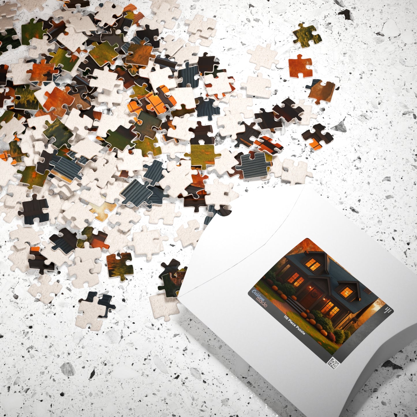Autumn Cottage Jigsaw Puzzle – Cozy Pumpkin House 252/520/1014 pcs