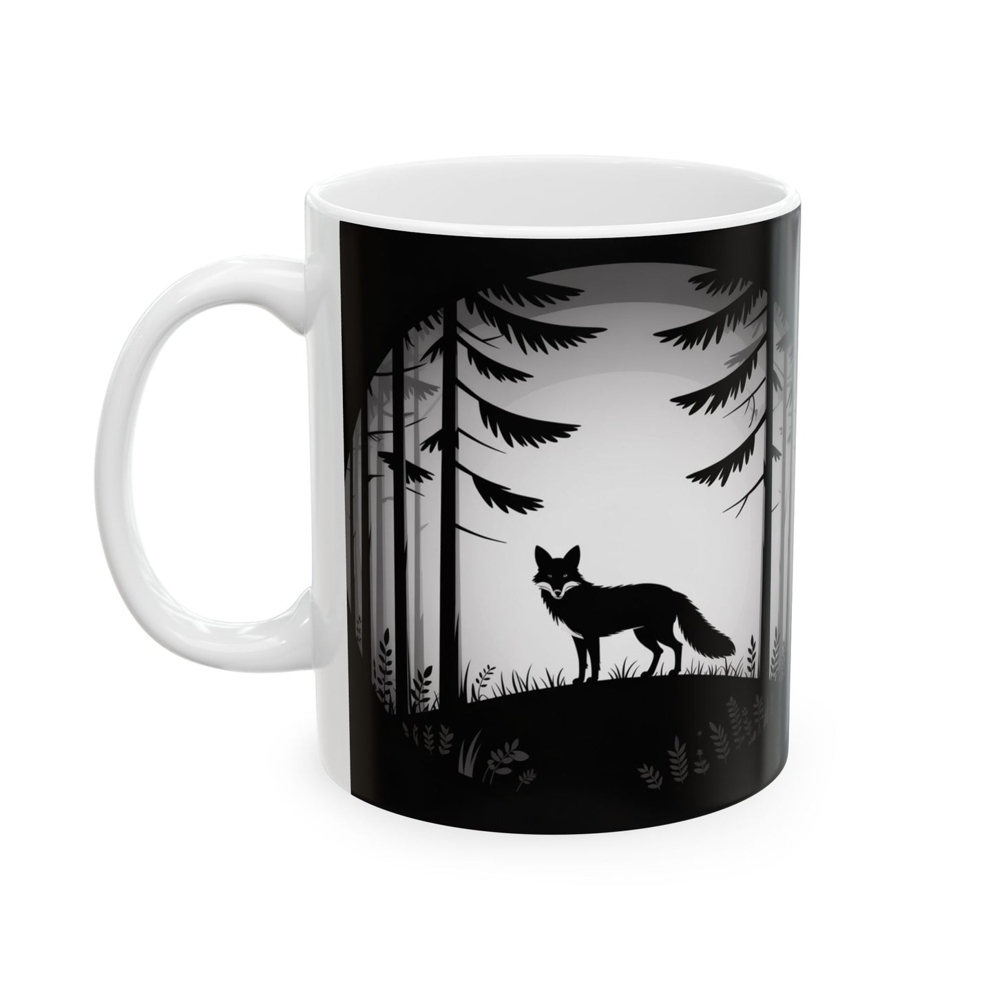 Stylish Ceramic Fox Mug for Nature Lovers | Perfect Gift for Coffee and Tea Enthusiasts, Wilderness Decor, Unique Home Accessory