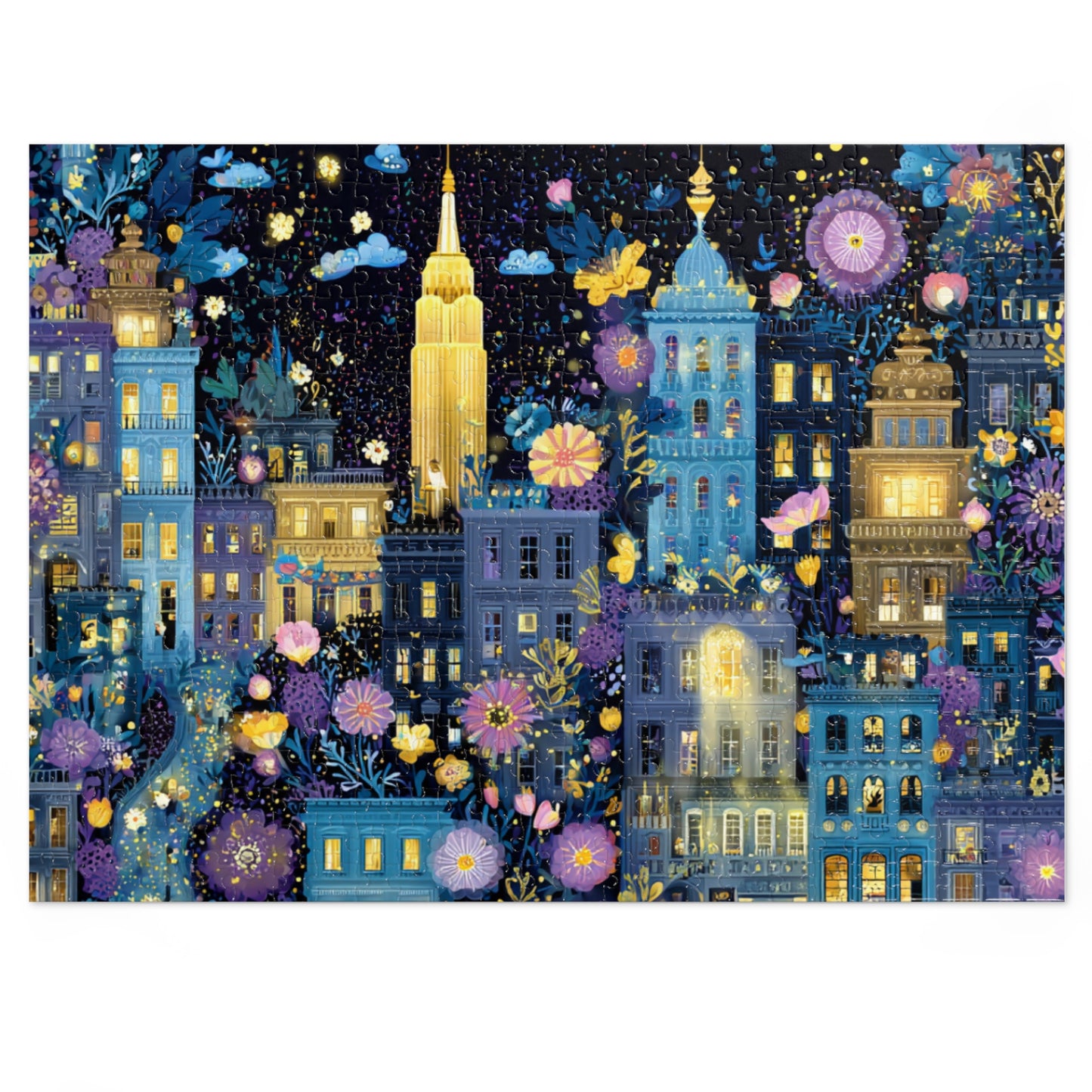 Whimsical New York City Puzzle – A Magical Adventure in the Big Apple-Puzzle with Tin