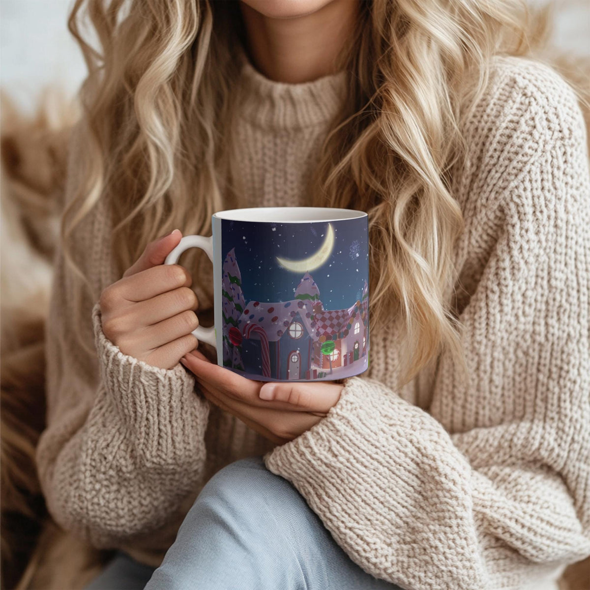 Cozy Christmas Mug - Winter Wonderland Coffee Cup, Holiday Gift, Seasonal Decor, Cute Hot Chocolate Mug, Festive Drinkware