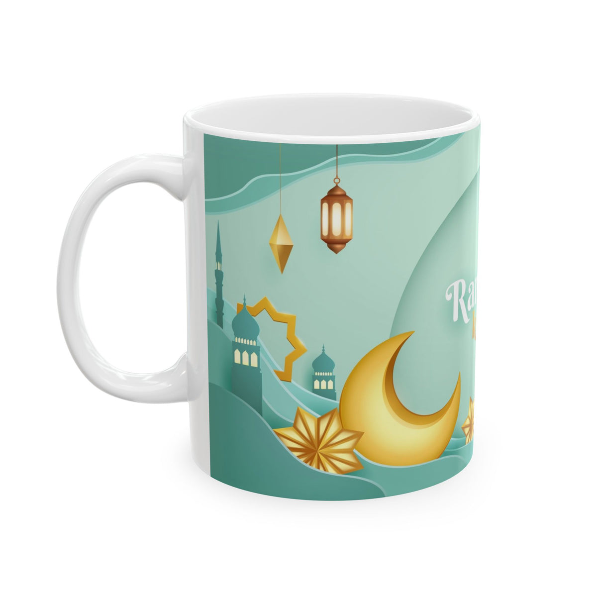 Elegant Ramadan Mug - Celebrate Ramadan, Islamic Gift, Coffee Cup, Eid Celebration, Ceremonial Drinkware