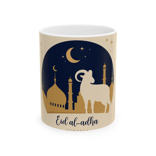 Eid al-Adha Mug, Islamic Holiday Coffee Cup, Muslim Celebration Tea Mug, Festive Gift for Family, Friends, Ramadan & Eid Decor