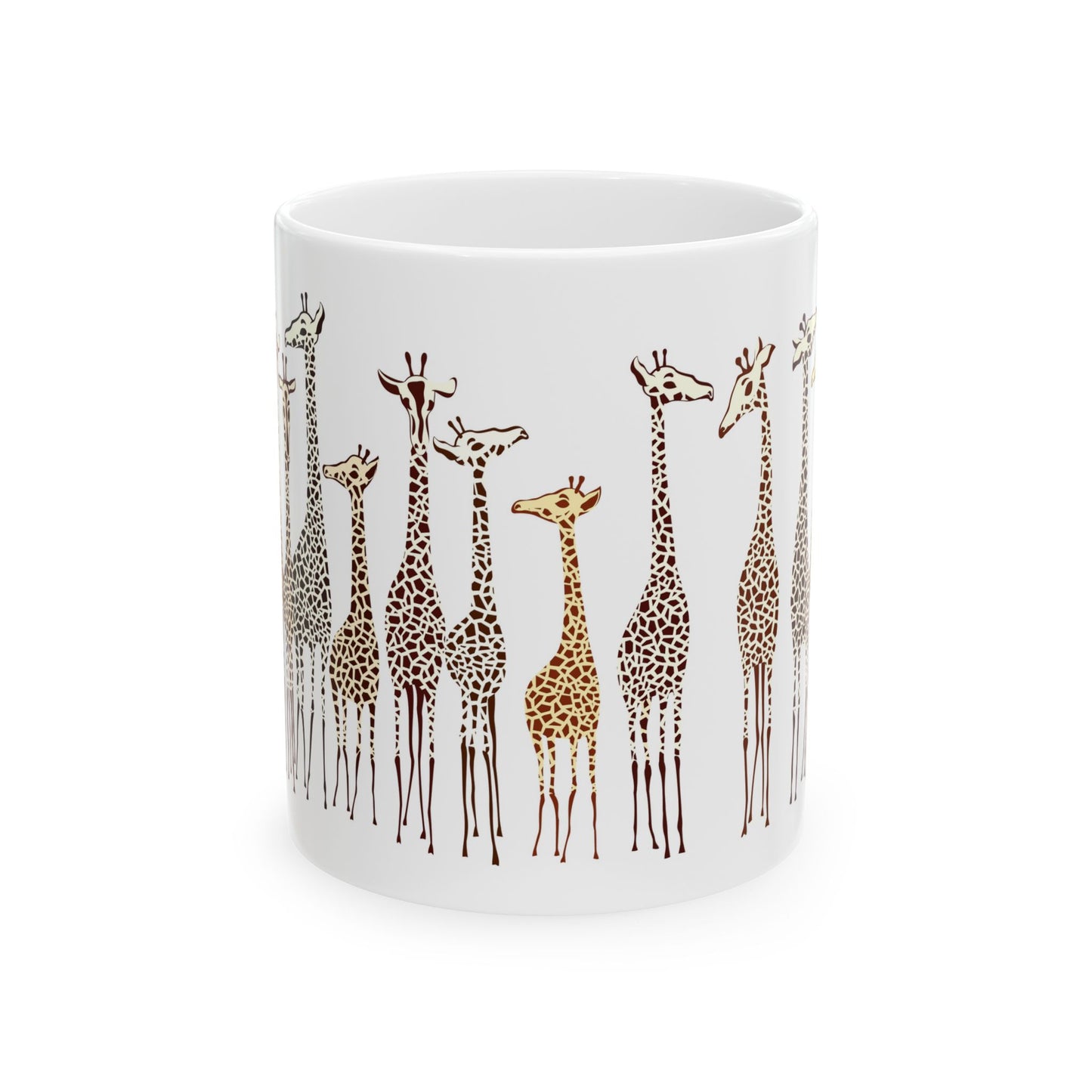 Adorable Giraffe Family Mug, Whimsical Animal Coffee Mug, Safari Wildlife Gift, Birthday Gift, 11oz and 15oz