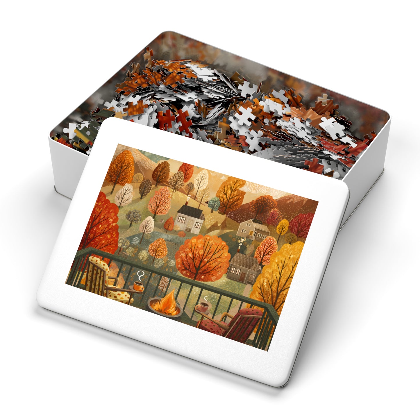Autumn Cabin Jigsaw Puzzle